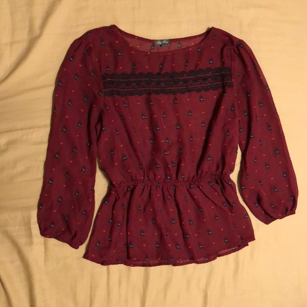 Long sleeve blouse